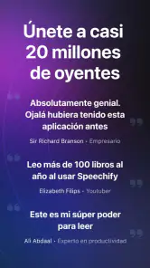 Speechify: Lector de Voz IA screenshot