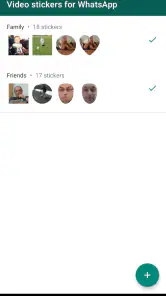 Stickers de videos en WhatsApp screenshot