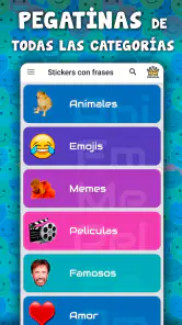Stickers graciosos para WhatsA screenshot