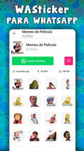 Stickers graciosos para WhatsA screenshot