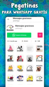 Stickers graciosos para WhatsA screenshot