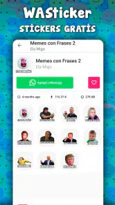 Stickers graciosos para WhatsA screenshot