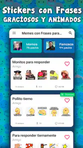 Stickers graciosos para WhatsA screenshot