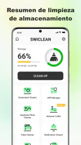 SwiClean — Basura y caché screenshot