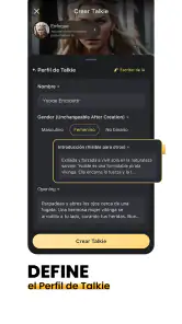 Talkie: IA Personalizada screenshot