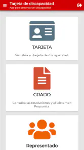 Tarjeta de discapacidad screenshot