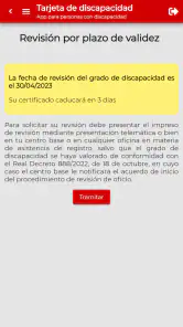 Tarjeta de discapacidad screenshot