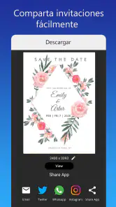 Tarjeta Invitaciones digitales screenshot