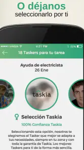 Taskia, servicios a domicilio screenshot