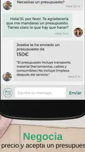 Taskia, servicios a domicilio screenshot