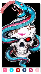 Tatuaje libro para colorear screenshot