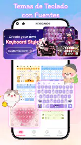 Temas De Teclado, Fuentes screenshot