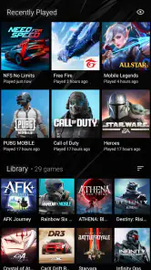 The Arcade · Game Hub Launcher screenshot