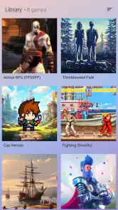 The Arcade · Game Hub Launcher screenshot