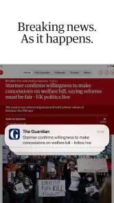 The Guardian - Live World News screenshot