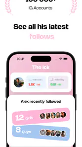 The Ick: Recent Follow Tracker screenshot