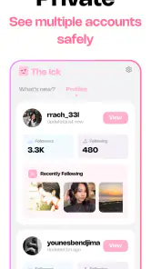 The Ick: Recent Follow Tracker screenshot