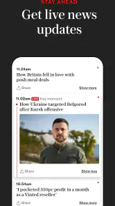 The Telegraph UK Latest News screenshot