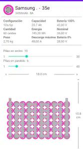TodoBaterias Calculadora screenshot