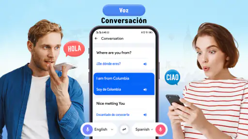 Traductor de idiomas por voz screenshot