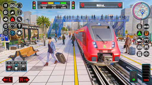 tren de la ciudad juego 3d screenshot
