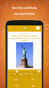 Trivia quiz de historia screenshot