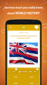 Trivia quiz de historia screenshot