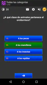 Trivial Quiz Español Preguntas screenshot