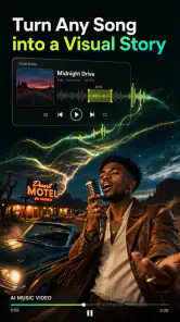 Tuni: AI Music Video Maker screenshot