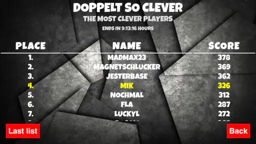 Twice as clever screenshot