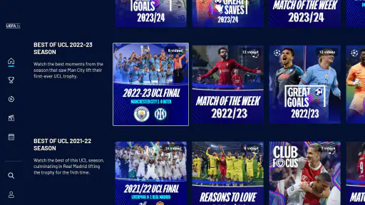 UEFA.tv screenshot