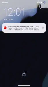UnWX (Avisos Meteorológicos) screenshot