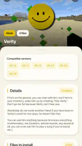 Verity Mod for Minecraft PE screenshot