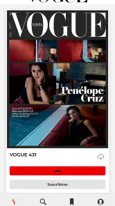 Vogue España edición digital screenshot