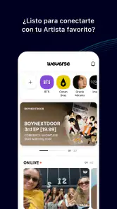 Weverse, Acércate a tu artista screenshot