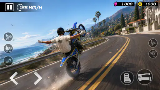 Wheelie Stunt Moto 3D screenshot