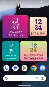 Widget de reloj screenshot