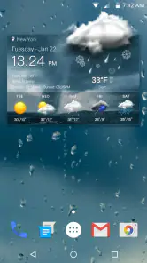 Widget pronóstico del tiempo screenshot