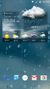 Widget pronóstico del tiempo screenshot