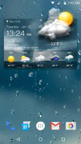 Widget pronóstico del tiempo screenshot