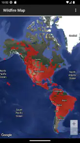 Wildfire Map screenshot