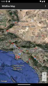 Wildfire Map screenshot