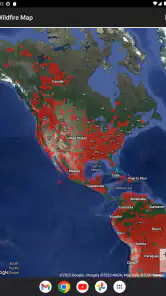Wildfire Map screenshot