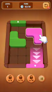 Wood Escape: Color Block screenshot