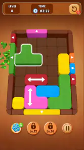 Wood Escape: Color Block screenshot
