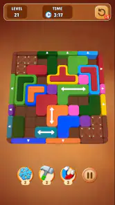 Wood Escape: Color Block screenshot