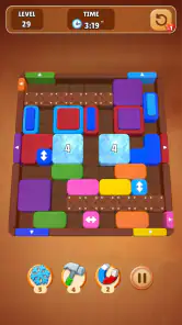Wood Escape: Color Block screenshot