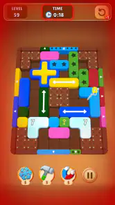Wood Escape: Color Block screenshot