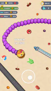 Worms .io Hungry Game screenshot