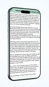 Xiaomi Smart Tag App Advice screenshot